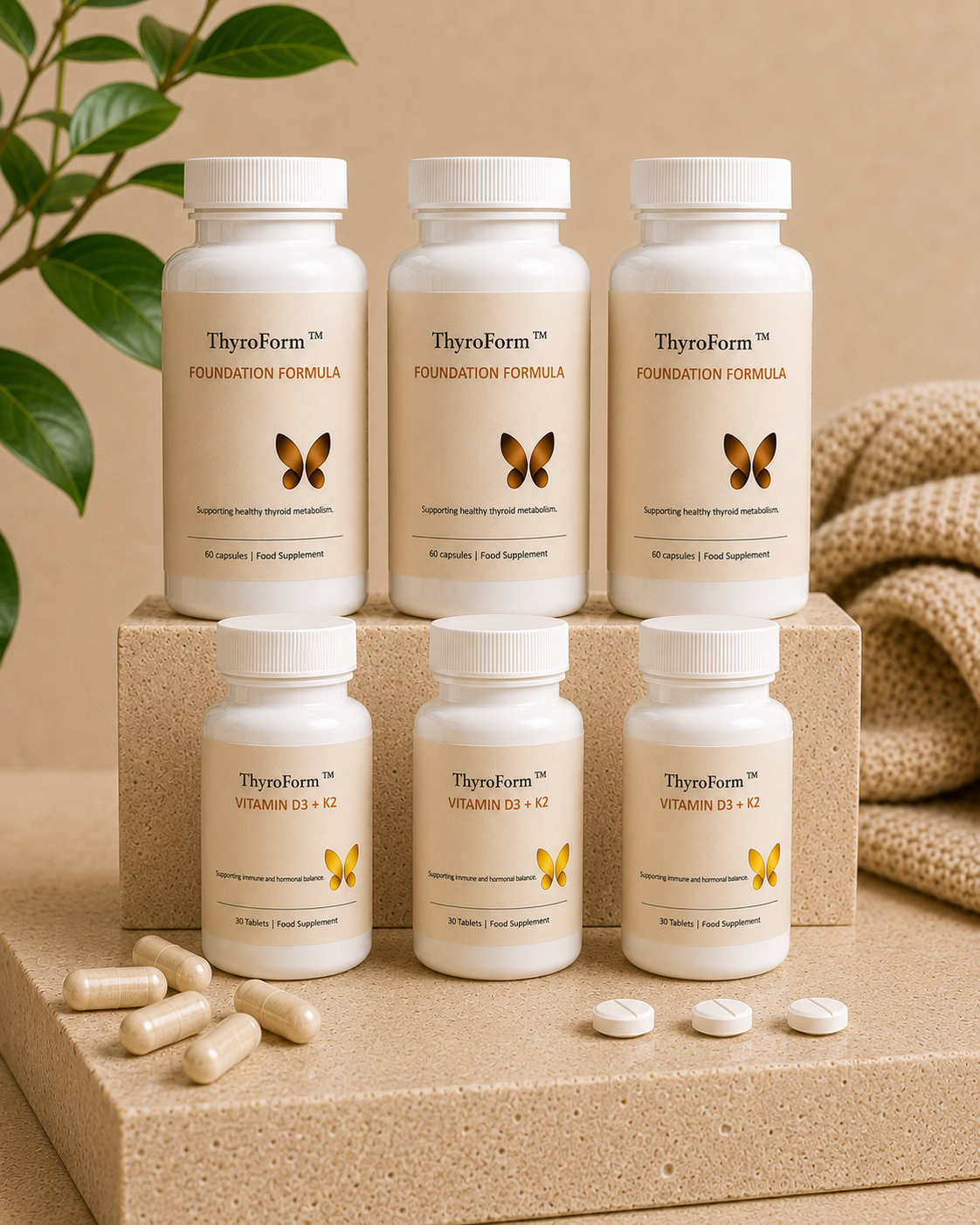 Three month Foundation Formula + High Dose Vitamin D3+K2 Bundle